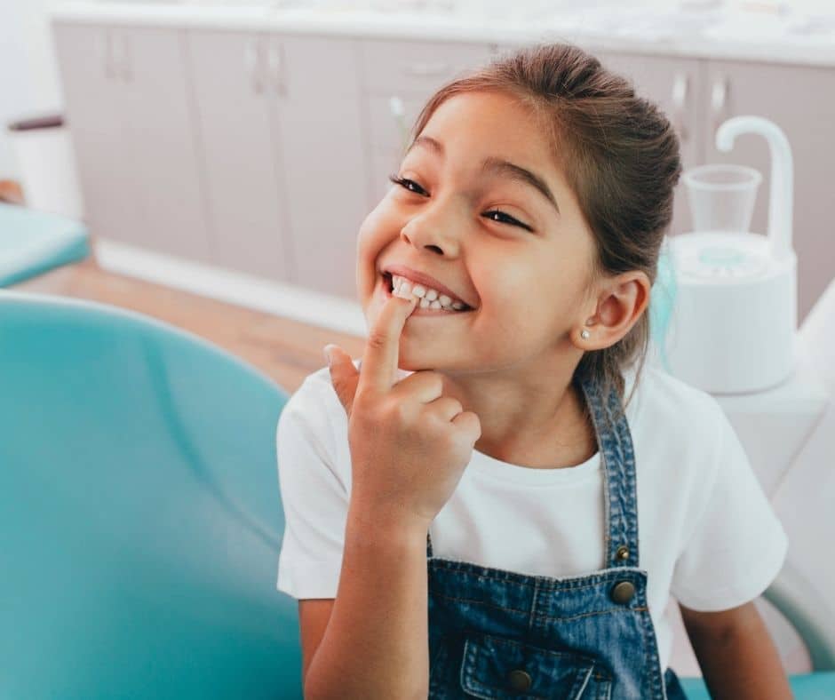 healthy smiling girl